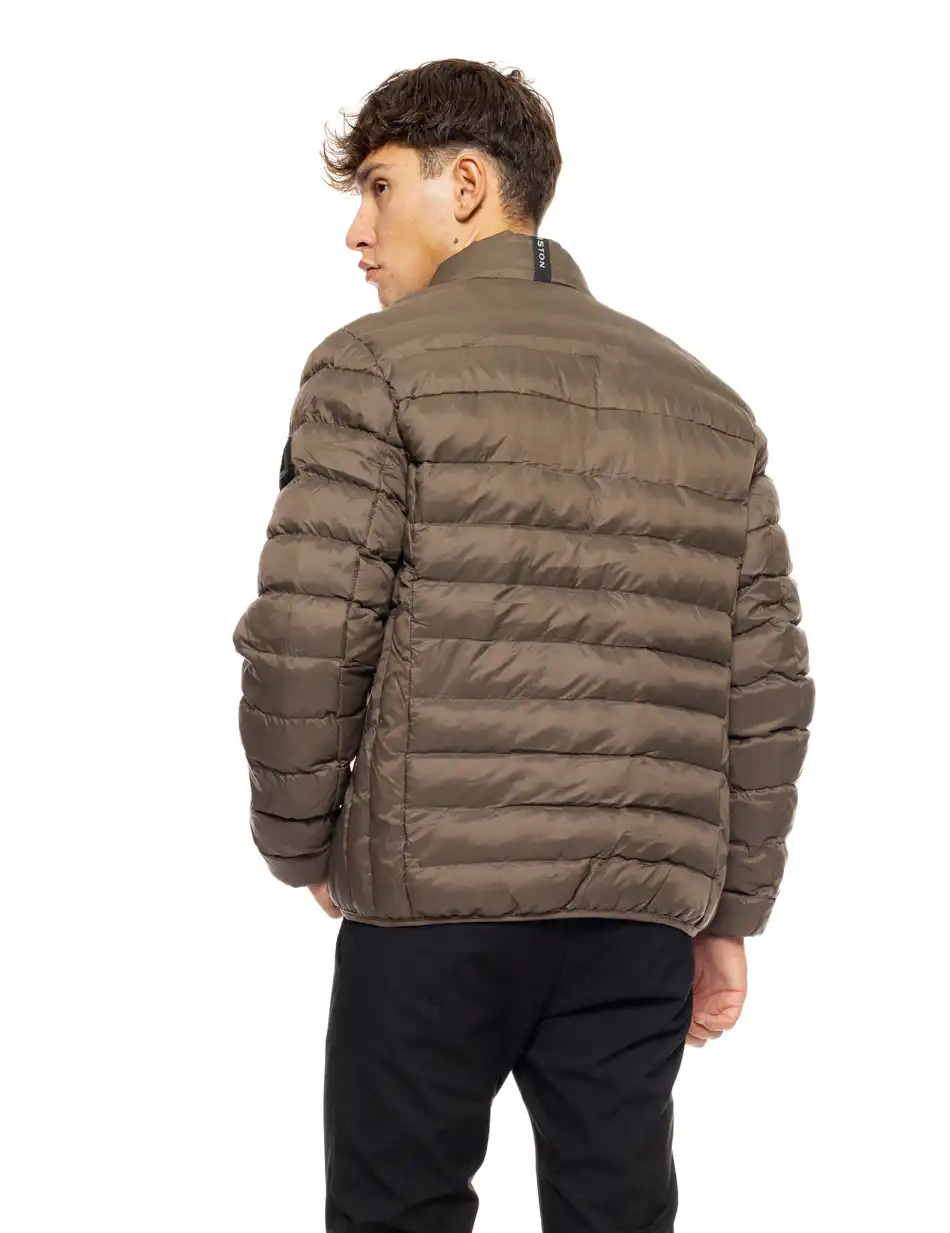 Biston fashion ανδρικό κοντό πανωφόρι με γιακά 50-201-097 KHAKI