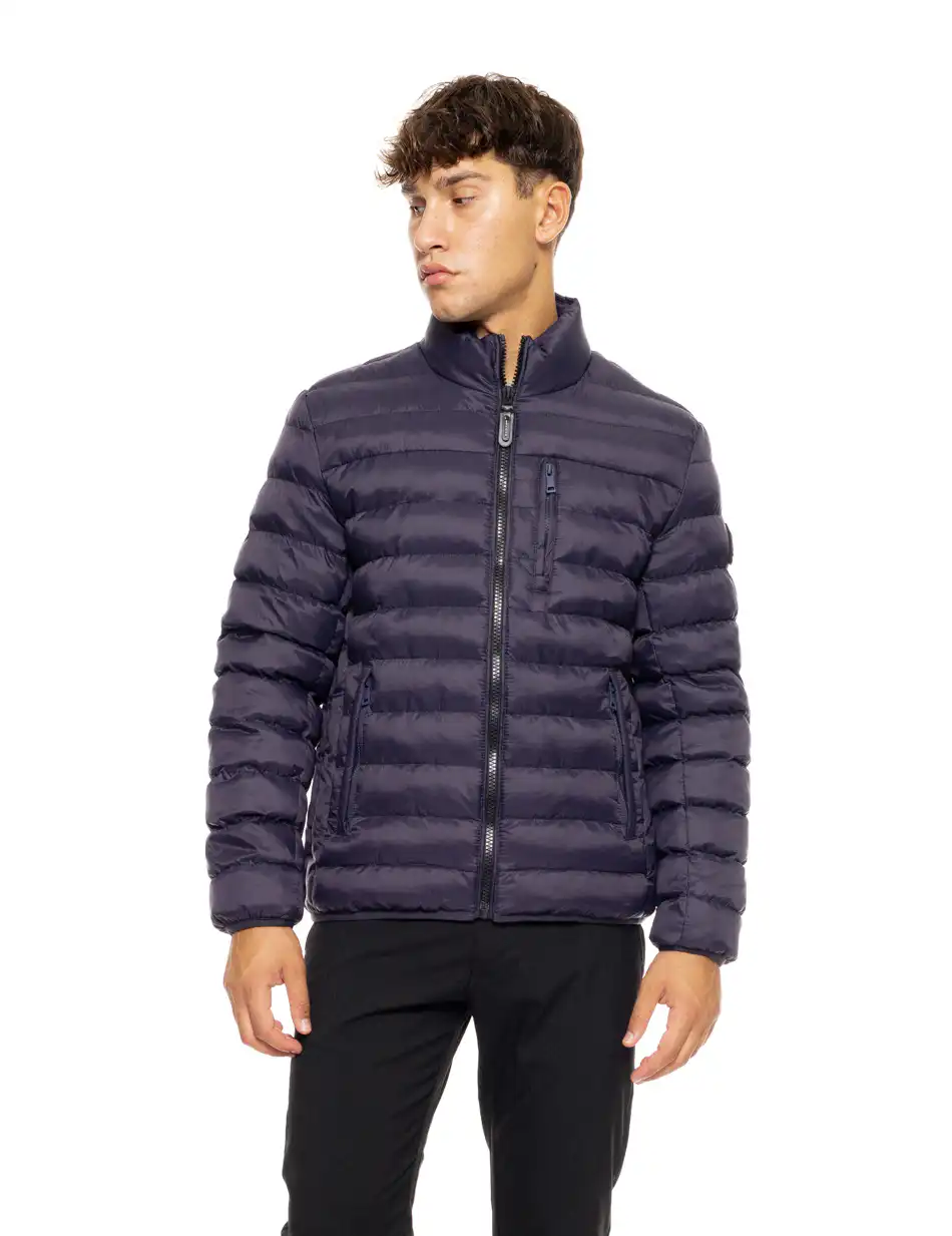 Biston fashion ανδρικό κοντό πανωφόρι με γιακά 50-201-097 NAVY