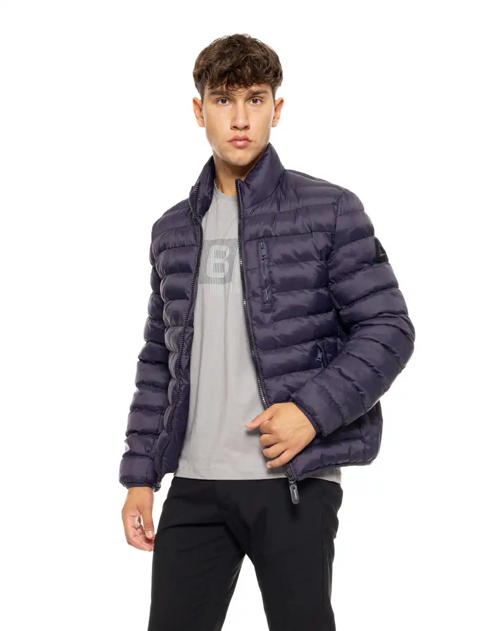 Biston fashion ανδρικό κοντό πανωφόρι με γιακά 50-201-097 NAVY