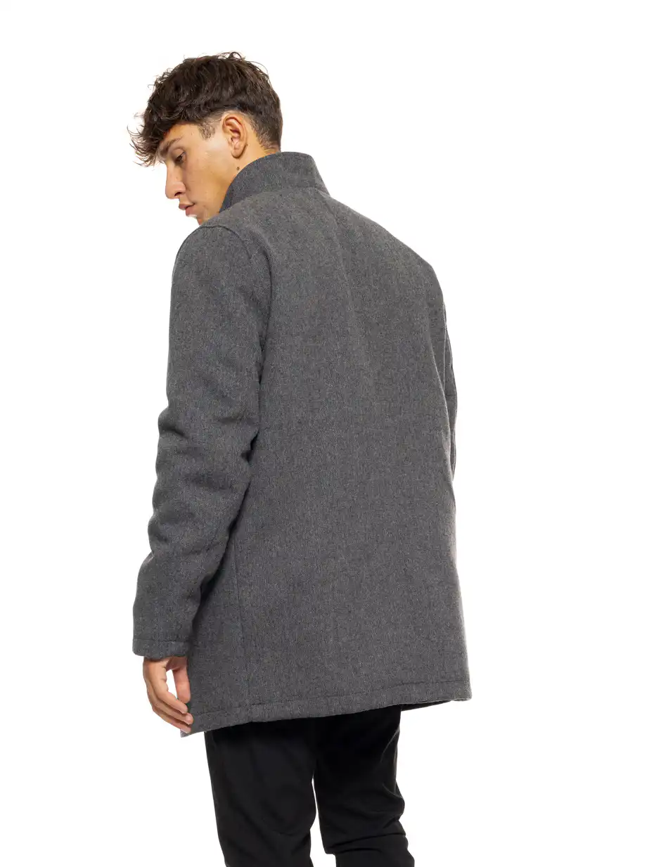 Splendid fashion ανδρικό demi παλτό με γιακά 50-201-104 DK GREY