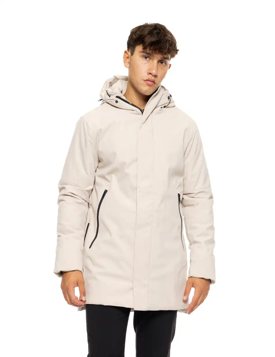 Biston fashion ανδρικό demi μπουφάν με ενσωματωμένη κουκούλα 50-201-107 ICE