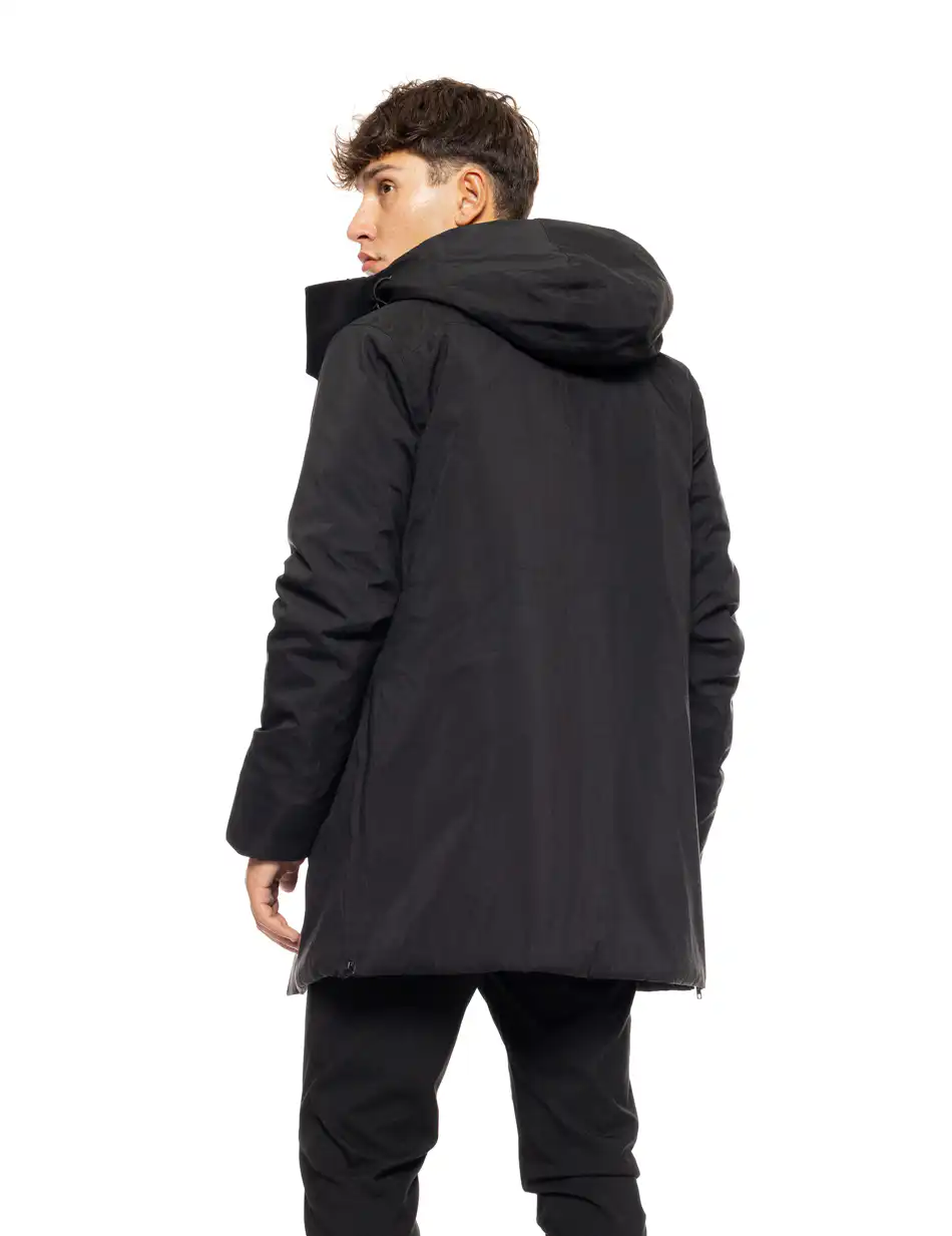 Splendid fashion ανδρικό demi μπουφάν με ενσωματωμένη κουκούλα 50-201-108 BLACK