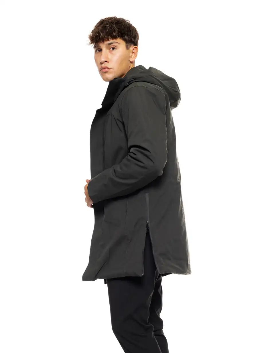 Splendid fashion ανδρικό demi μπουφάν με ενσωματωμένη κουκούλα 50-201-108 DK GREEN