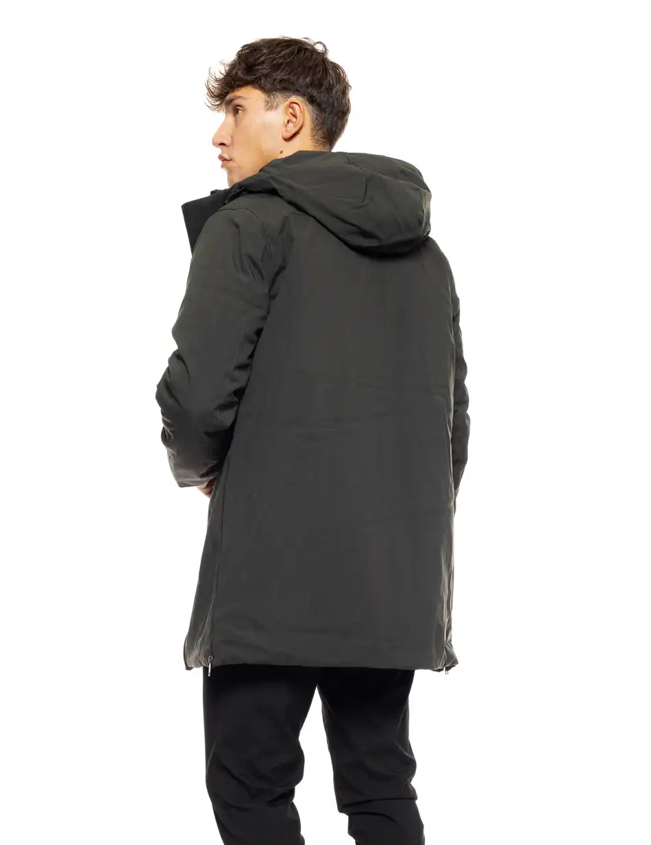 Splendid fashion ανδρικό demi μπουφάν με ενσωματωμένη κουκούλα 50-201-108 DK GREEN