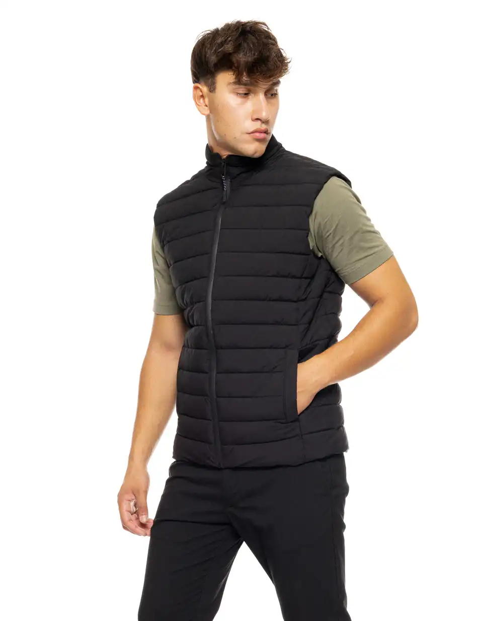 Splendid fashion ανδρικό κοντό αμάνικο μπουφάν 50-202-003 BLACK