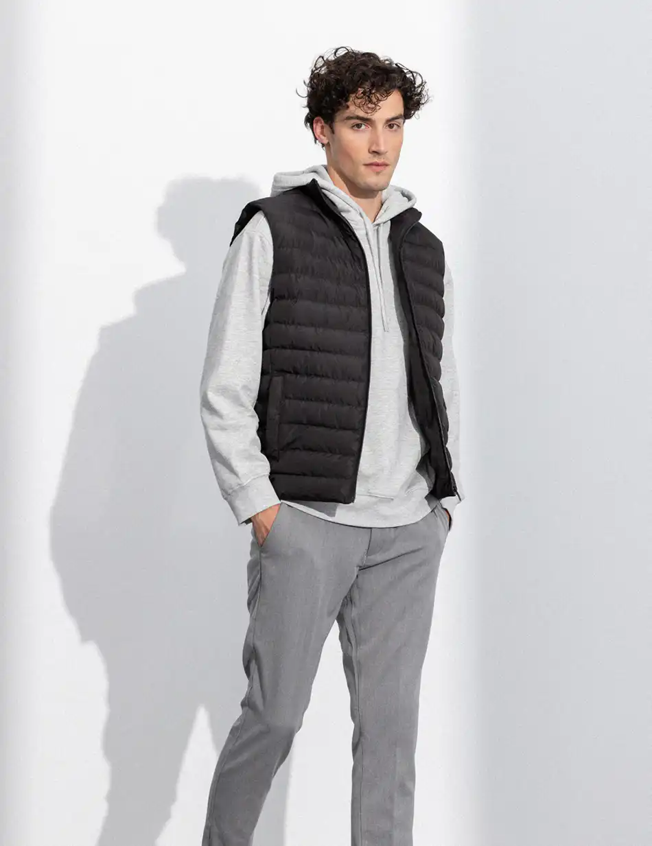 Splendid fashion ανδρικό κοντό αμάνικο μπουφάν 50-202-003 BLACK