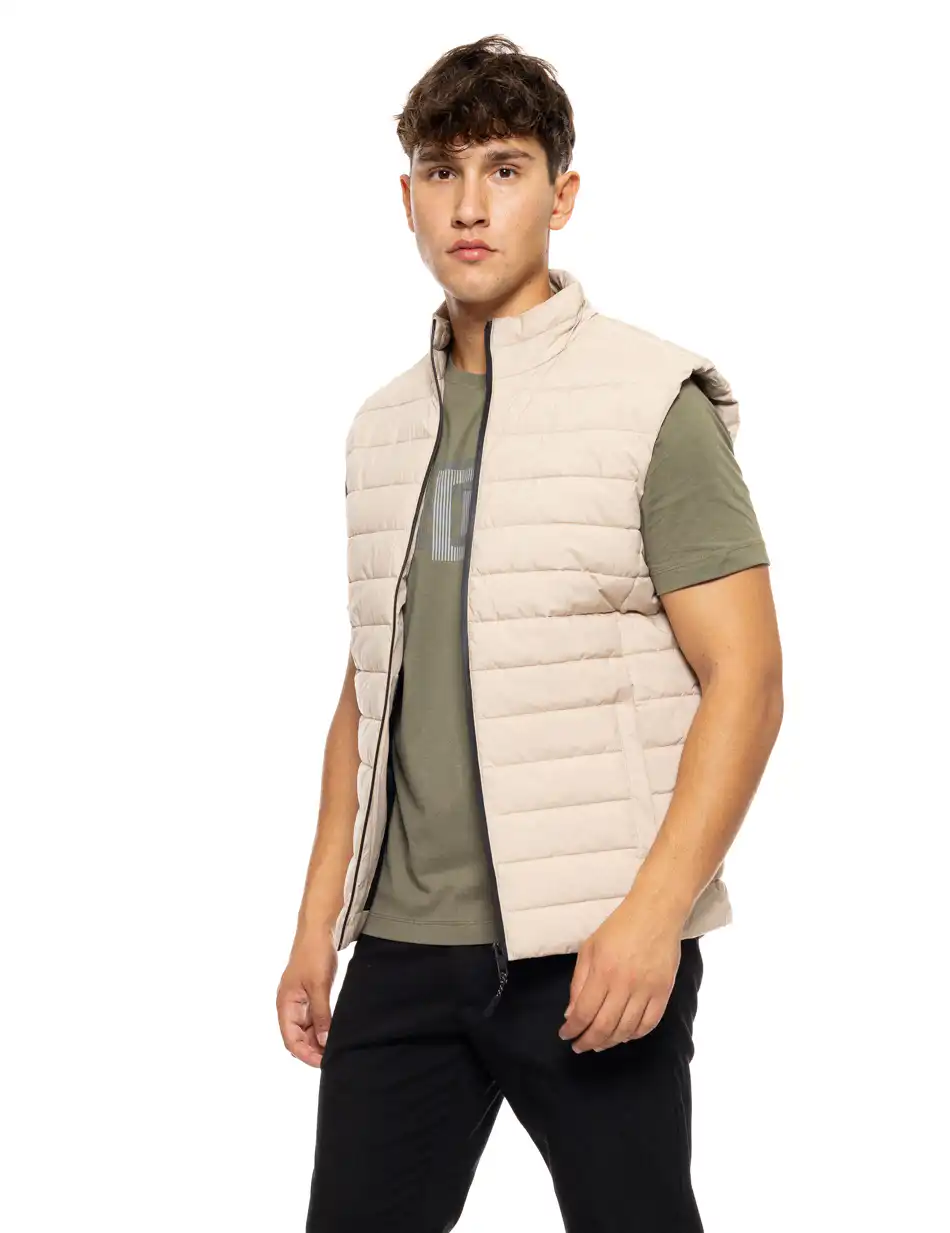 Splendid fashion ανδρικό κοντό αμάνικο μπουφάν 50-202-003 BEIGE