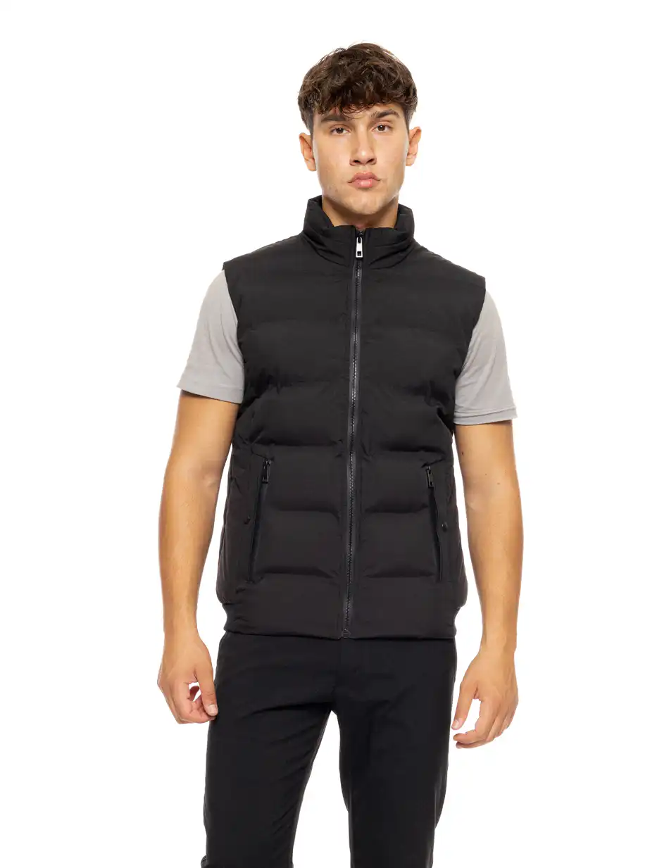 Biston fashion ανδρικό κοντό αμάνικο μπουφάν 50-202-007 BLACK