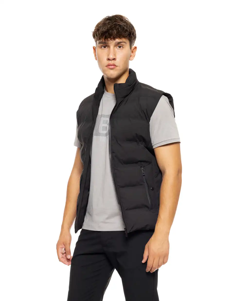 Biston fashion ανδρικό κοντό αμάνικο μπουφάν 50-202-007 BLACK