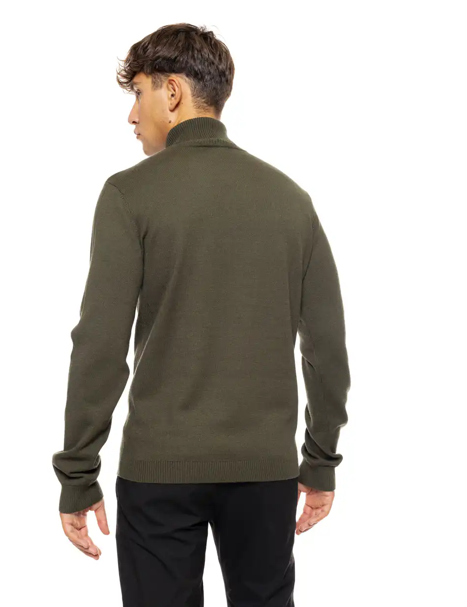 Biston fashion ανδρική πλεκτή μπλούζα με όρθιο γιακά 50-206-010 KHAKI