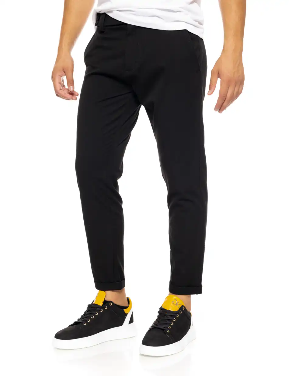 Biston fashion ανδρικό chinos παντελόνι 50-241-003 BLACK