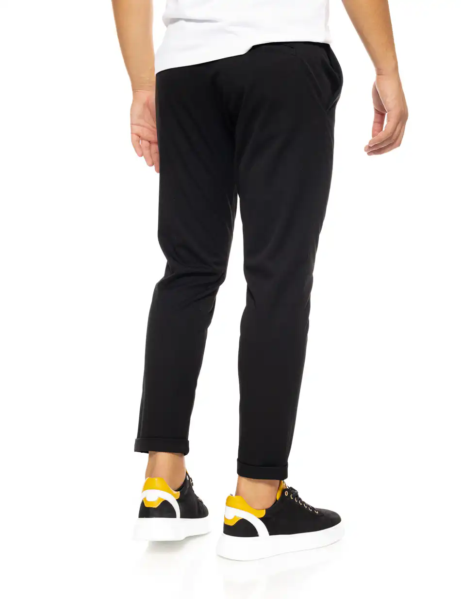 Biston fashion ανδρικό chinos παντελόνι 50-241-003 BLACK
