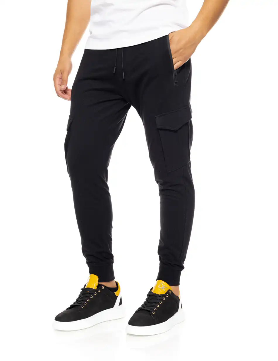 Splendid fashion ανδρικό φούτερ cargo παντελόνι 50-241-014 BLACK