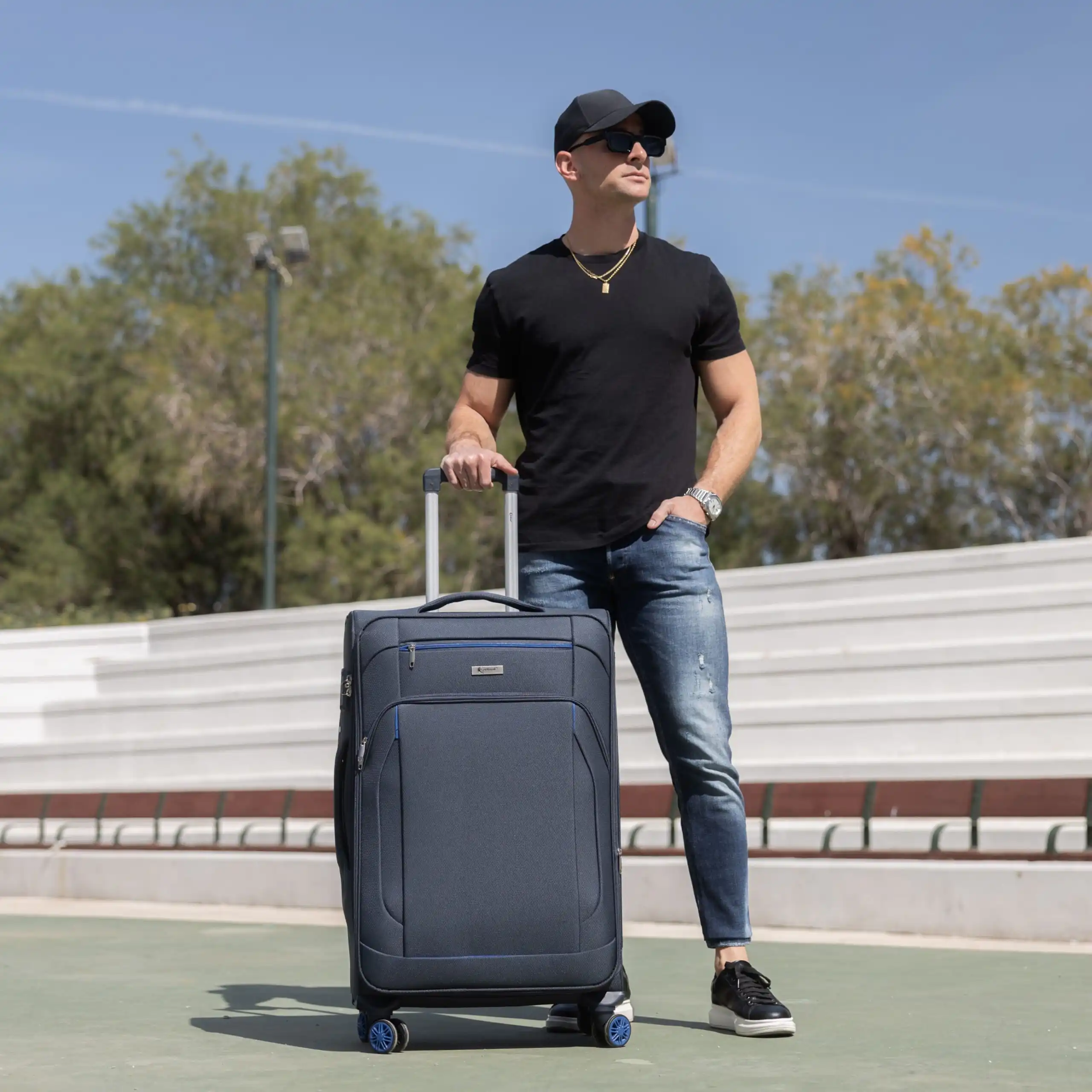 Βαλίτσα trolley Spectra Cardinal μεγάλη 5000/70cm σκούρο μπλέ