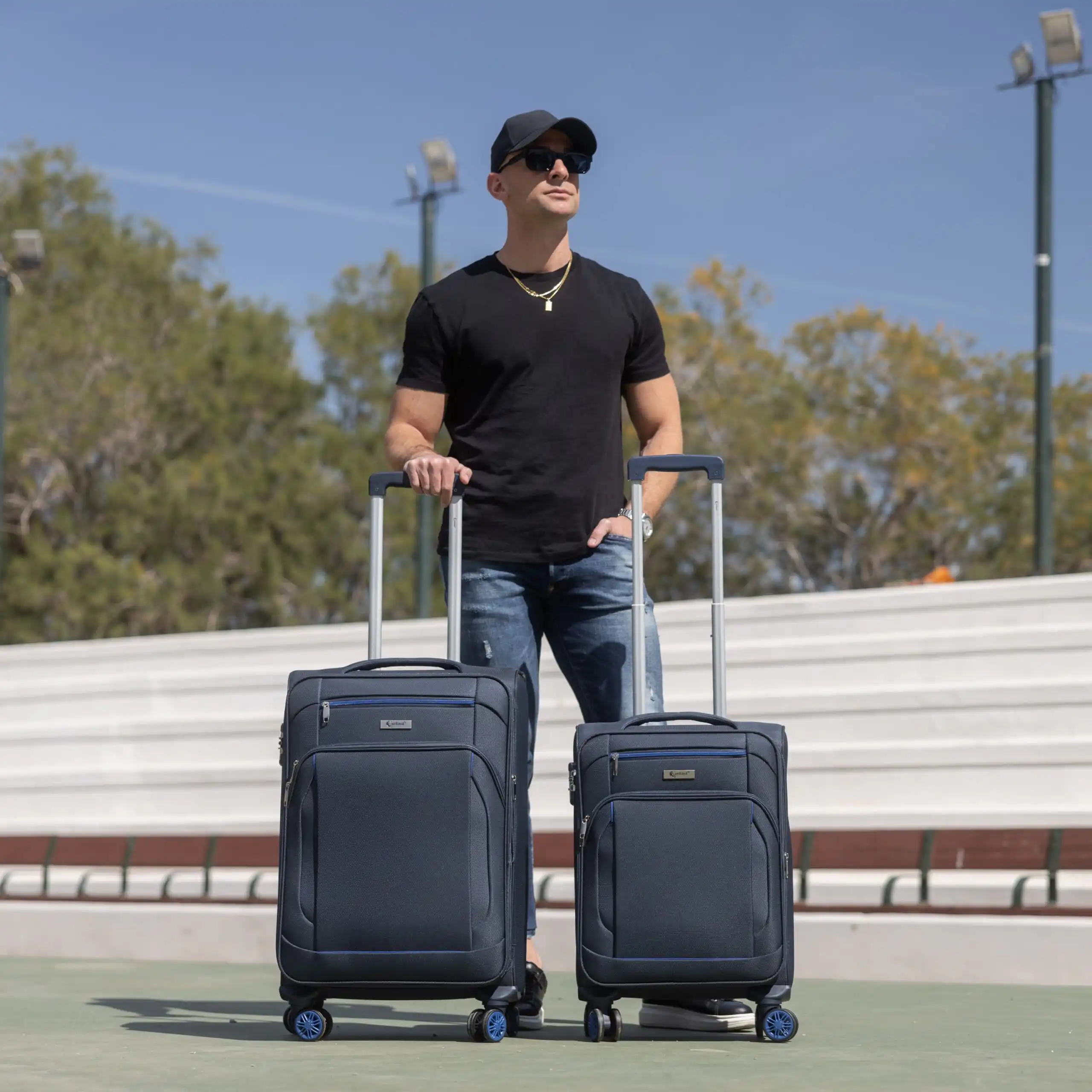 Βαλίτσα trolley Spectra Cardinal μικρή μεσαία 5000 50/60cm σκούρο μπλέ