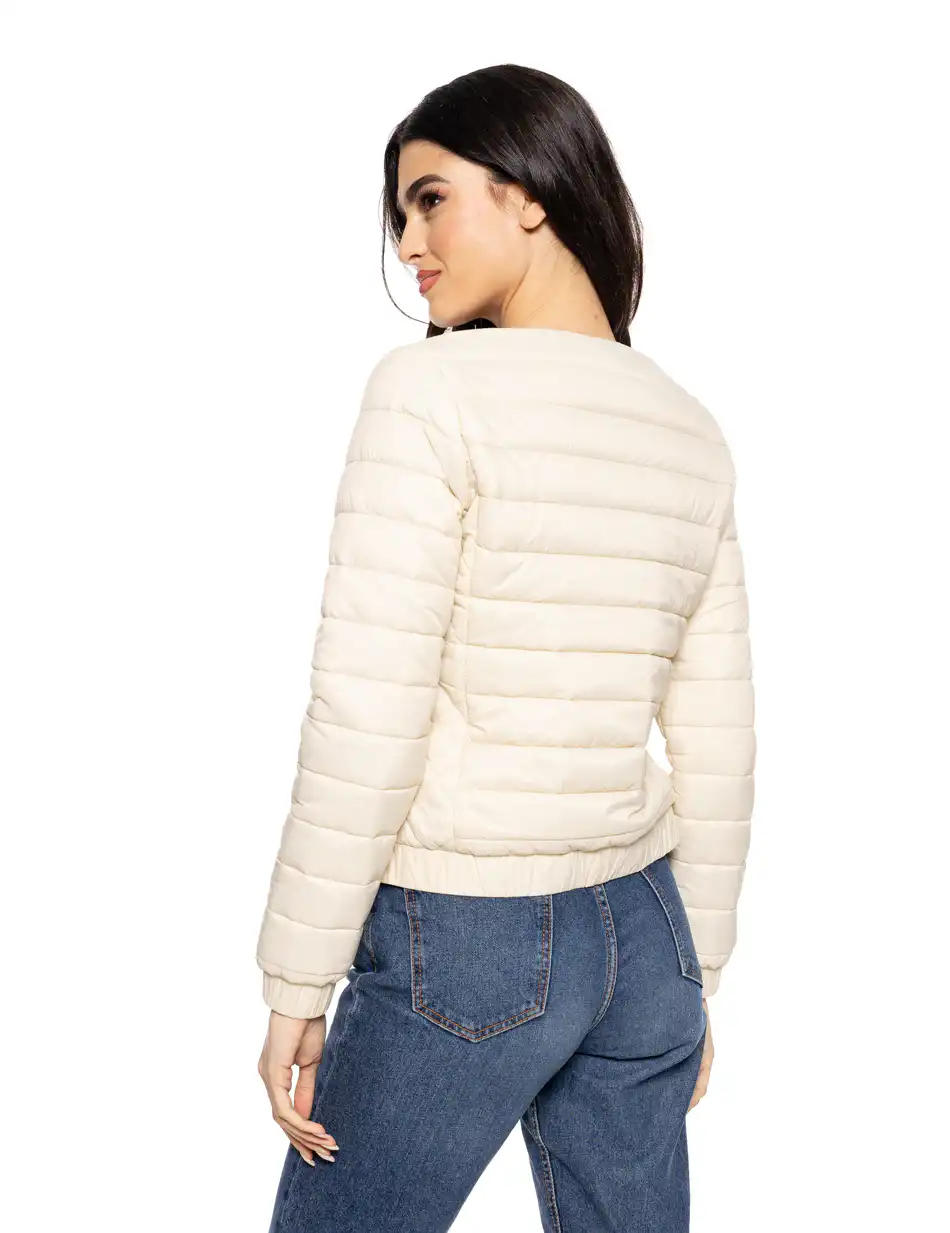 Biston fashion γυναικείο κοντό ultra light μπουφάν 51-101-004 LT BEIGE