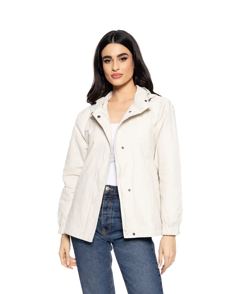 Splendid fashion γυναικείο πανωφόρι με κουκούλα 51-101-005 ICE