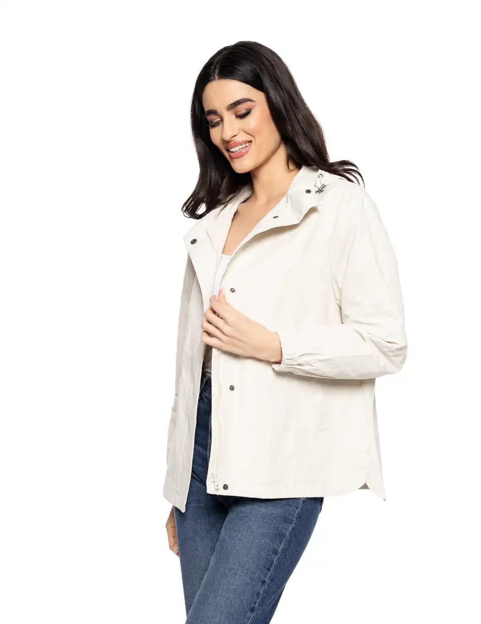 Splendid fashion γυναικείο πανωφόρι με κουκούλα 51-101-005 ICE