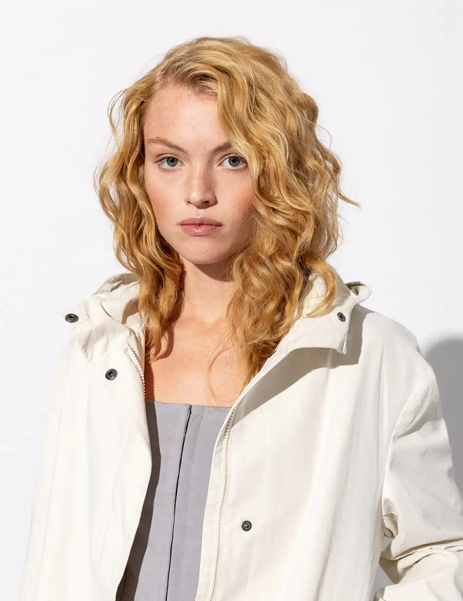 Splendid fashion γυναικείο πανωφόρι με κουκούλα 51-101-005 ICE