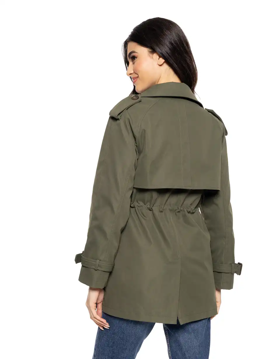 Splendid fashion γυναικεία demi καμπαρντίνα 51-101-017 KHAKI