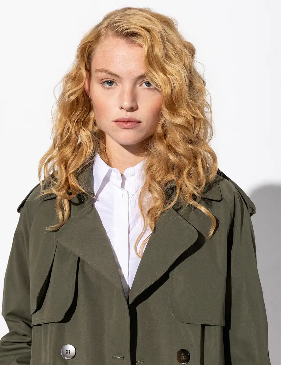 Splendid fashion γυναικεία demi καμπαρντίνα 51-101-017 KHAKI