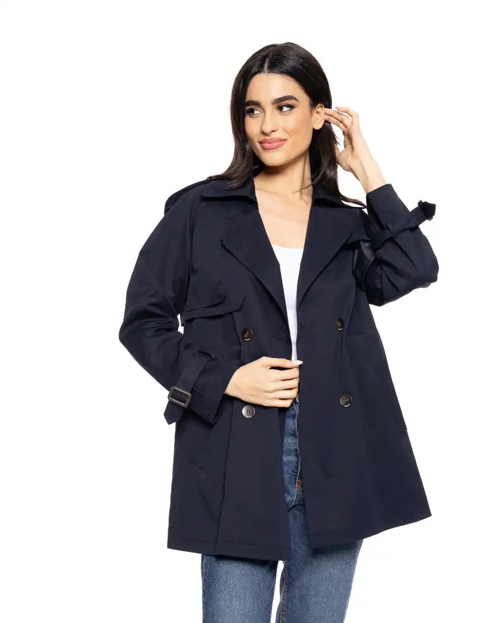 Splendid fashion γυναικεία demi καμπαρντίνα 51-101-017 NAVY