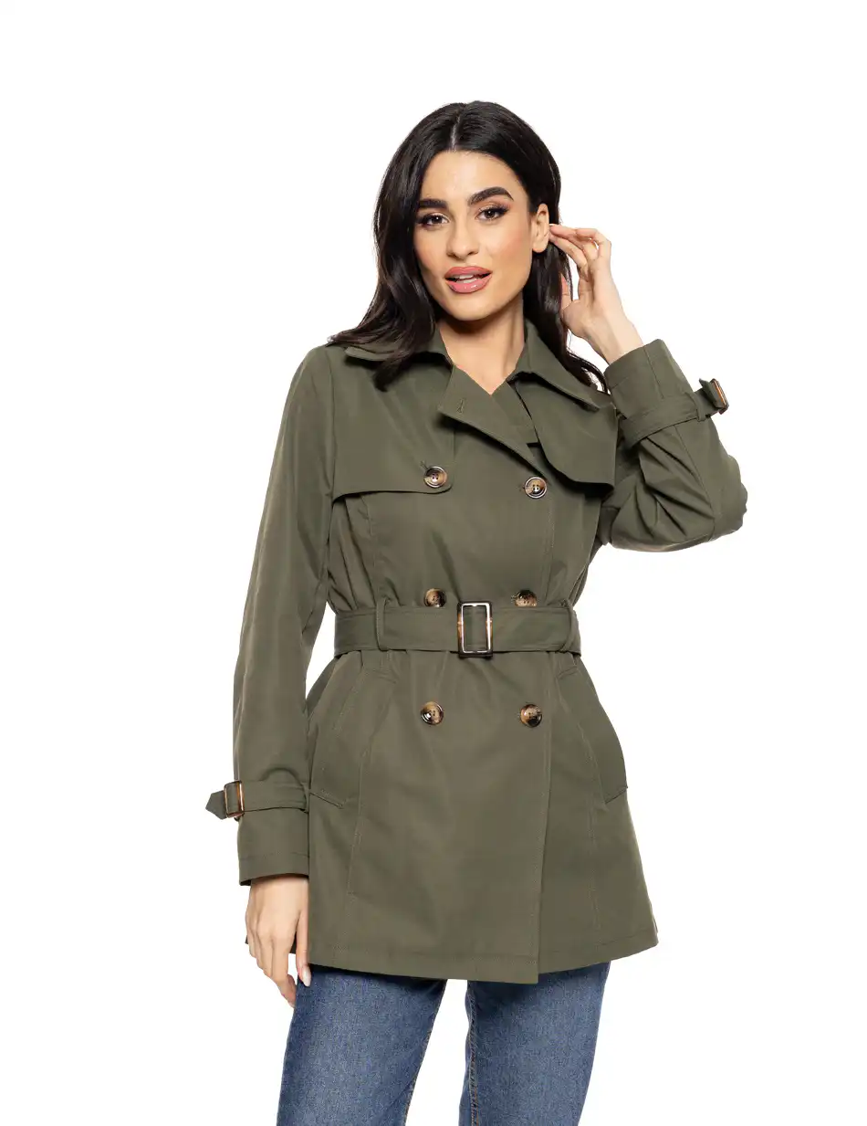 Biston fashion γυναικεία demi καμπαρντίνα 51-101-019 KHAKI