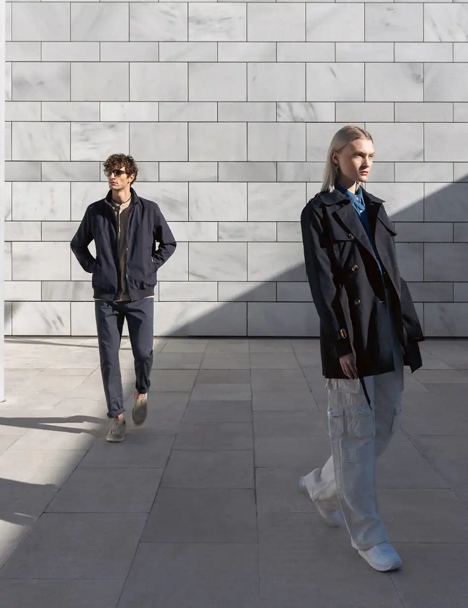 Biston fashion γυναικεία demi καμπαρντίνα 51-101-019 NAVY