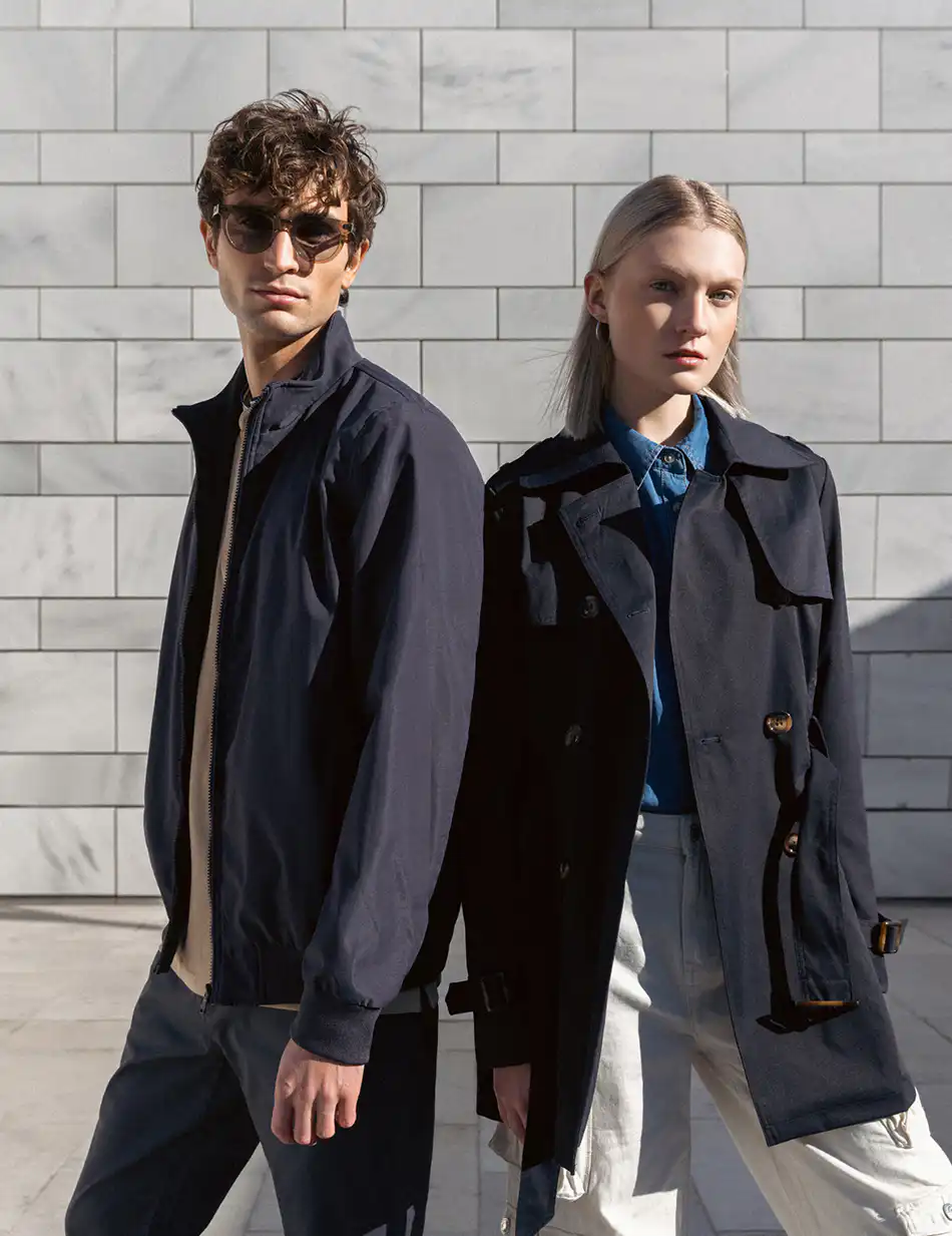 Biston fashion γυναικεία demi καμπαρντίνα 51-101-019 NAVY