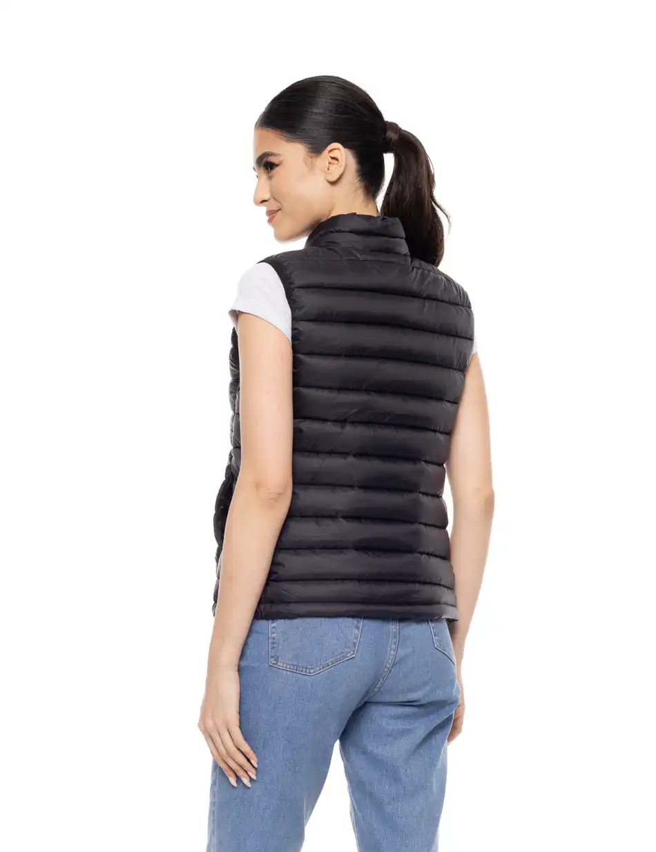 Biston fashion γυναικείο αμάνικο με γιακά 51-102-001 BLACK