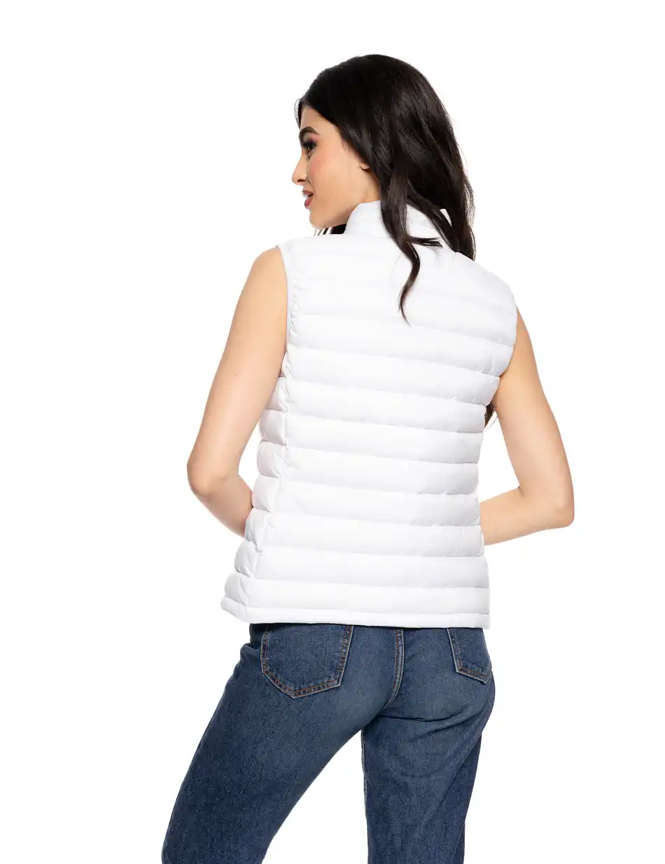 Biston fashion γυναικείο αμάνικο με γιακά 51-102-001 WHITE