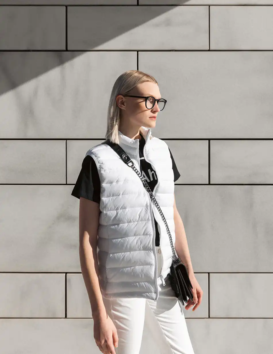 Biston fashion γυναικείο αμάνικο με γιακά 51-102-001 WHITE