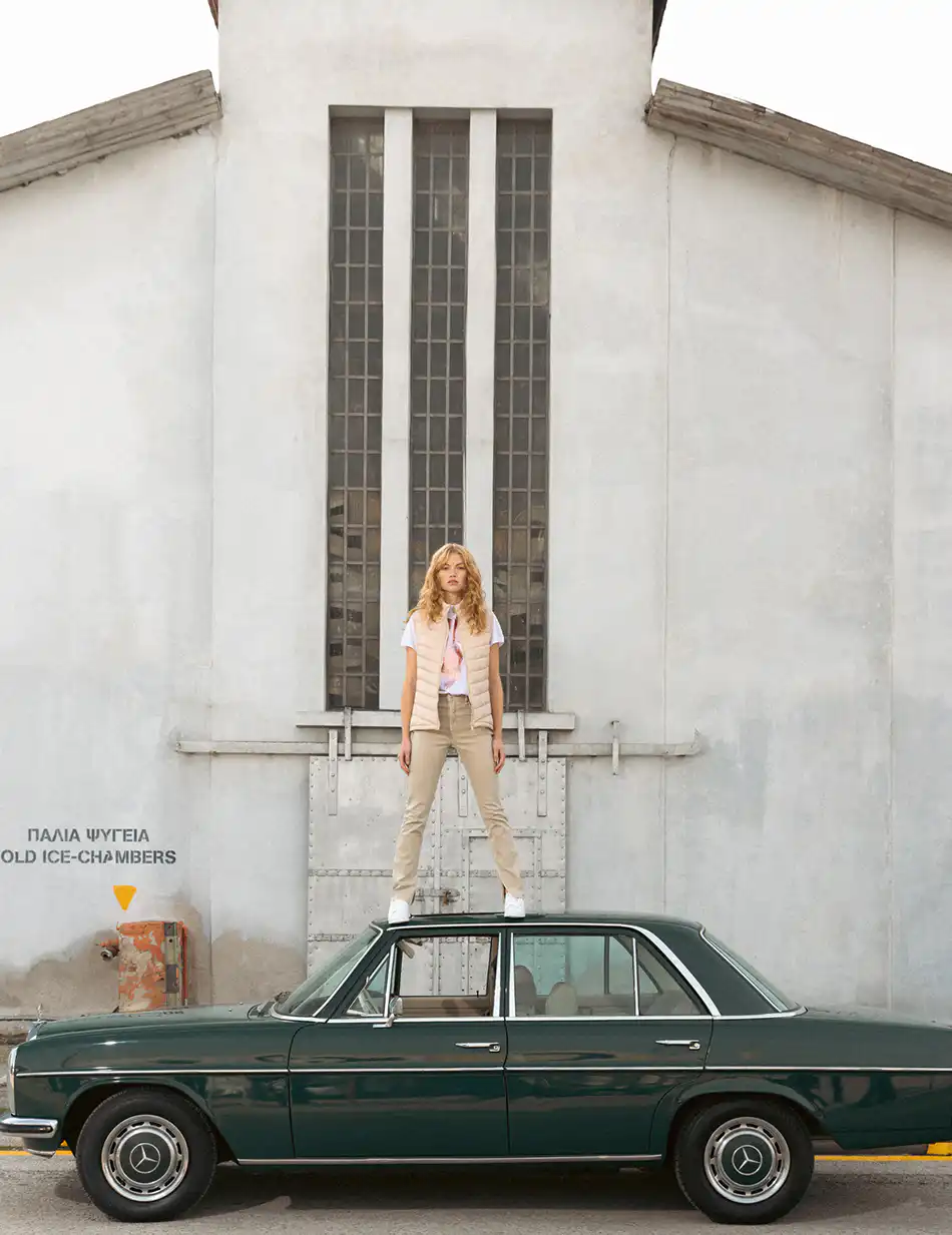 Splendid fashion γυναικείο αμάνικο με γιακά 51-102-003 LT BEIGE