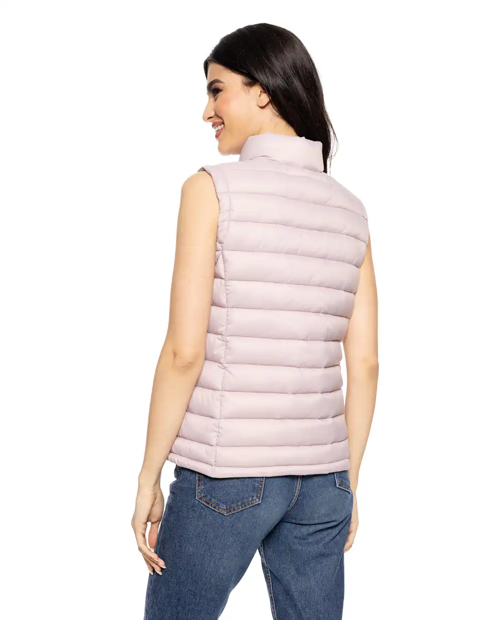 Biston fashion γυναικείο αμάνικο με γιακά 51-102-004 LT PINK