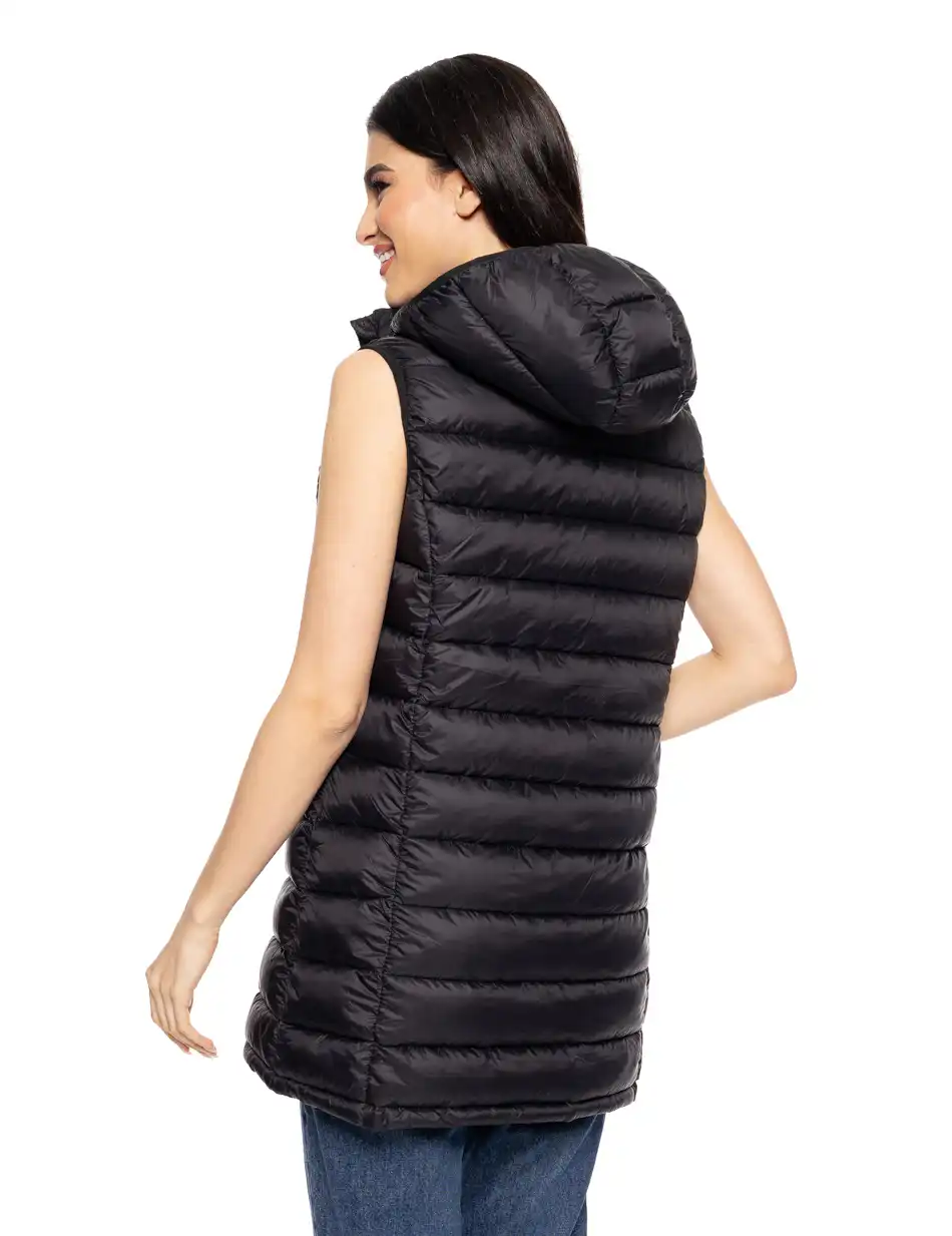 Splendid fashion γυναικείο αμάνικο με γιακά και κουκούλα 51-102-005 BLACK