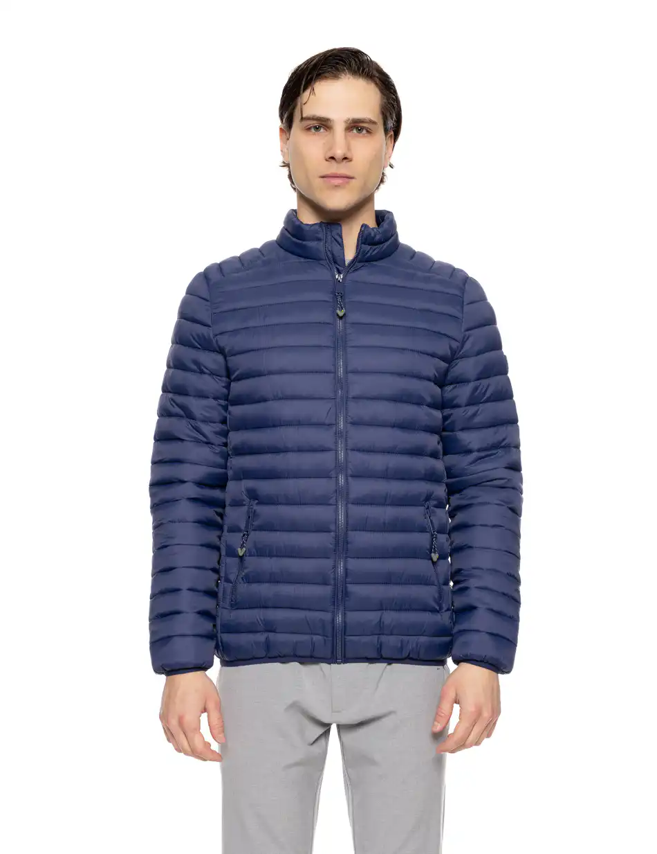 Splendid fashion ανδρικό ultra light πανωφόρι με γιακά 51-201-011 BLUE