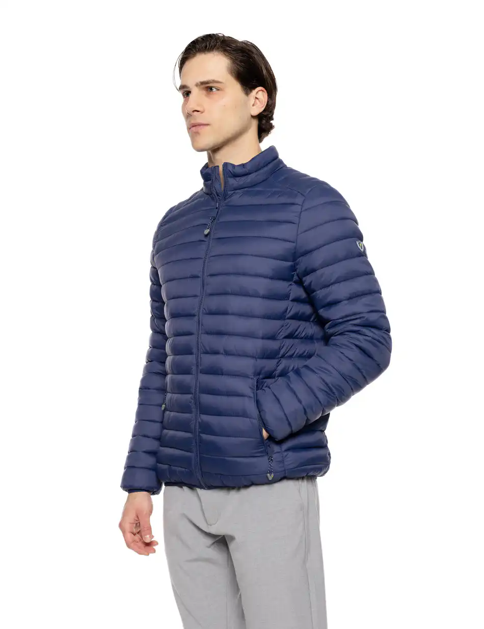 Splendid fashion ανδρικό ultra light πανωφόρι με γιακά 51-201-011 BLUE