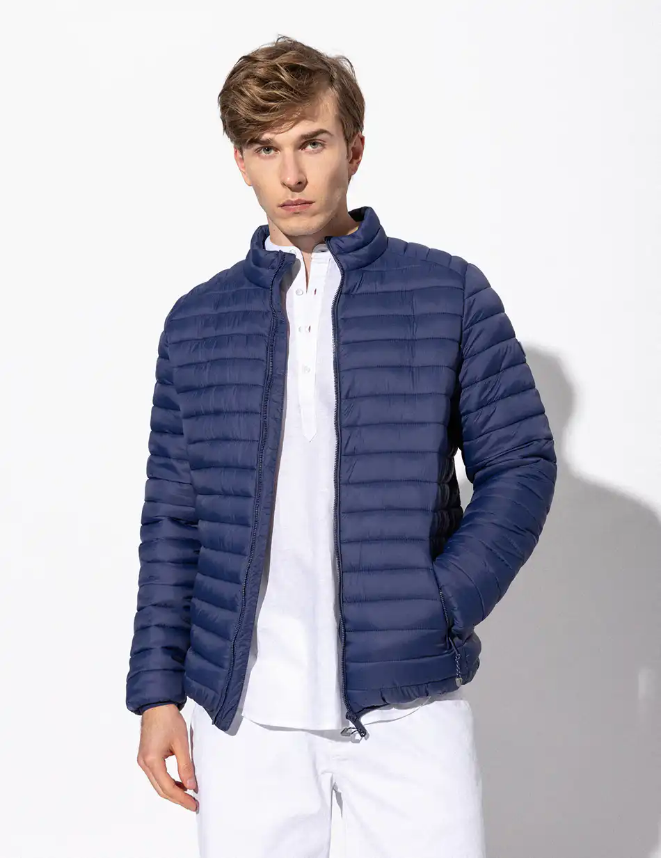 Splendid fashion ανδρικό ultra light πανωφόρι με γιακά 51-201-011 BLUE