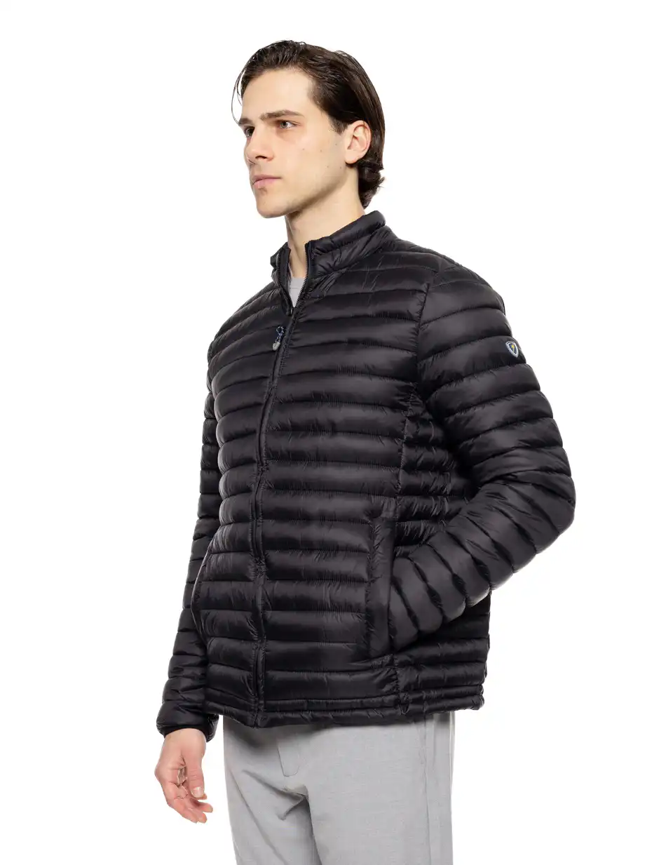 Biston fashion ανδρικό ultra light πανωφόρι με γιακά 51-201-012 BLACK