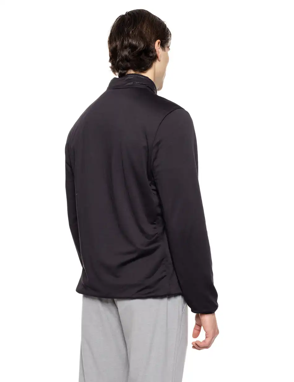 Splendid fashion ανδρικό ultra light πανωφόρι με γιακά 51-201-014 BLACK