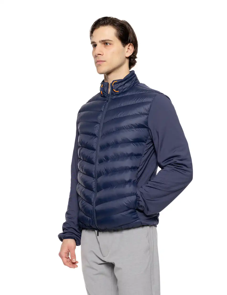 Splendid fashion ανδρικό ultra light πανωφόρι με γιακά 51-201-014 BLUE