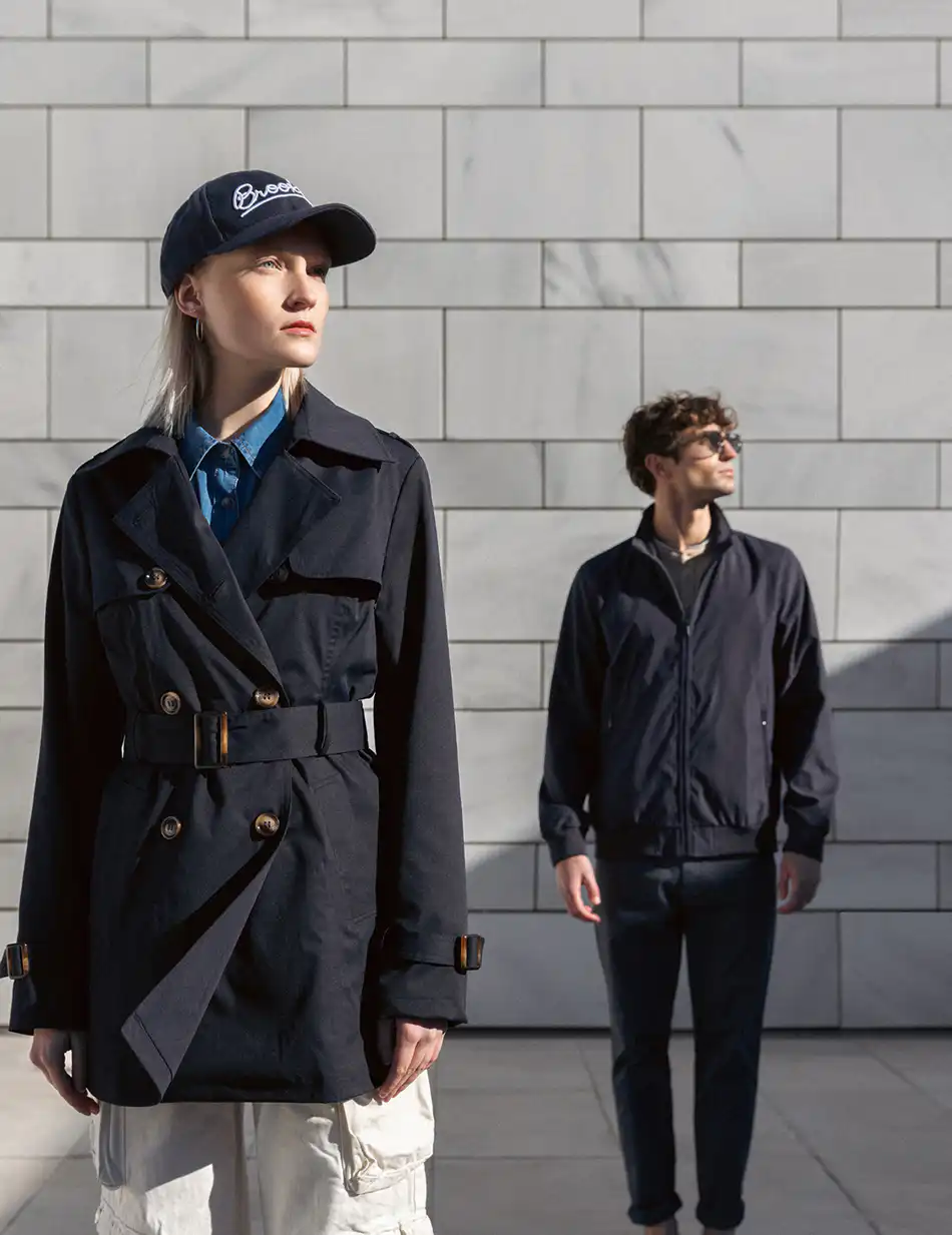 Biston fashion ανδρικό bomber πανωφόρι με γιακά 51-201-017 NAVY