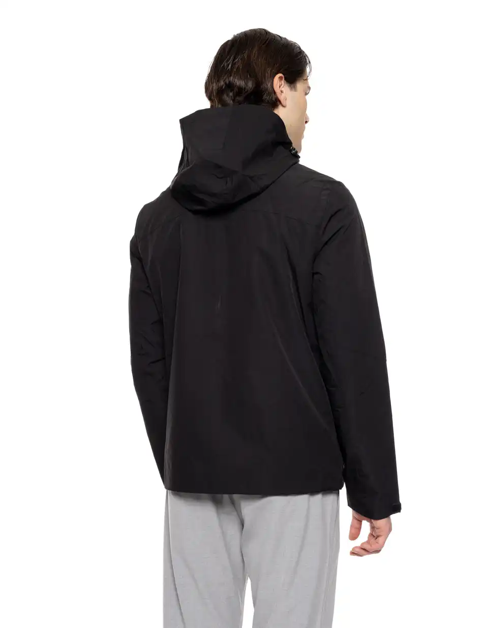 Biston fashion ανδρικό πανωφόρι με κουκούλα 51-201-026 BLACK