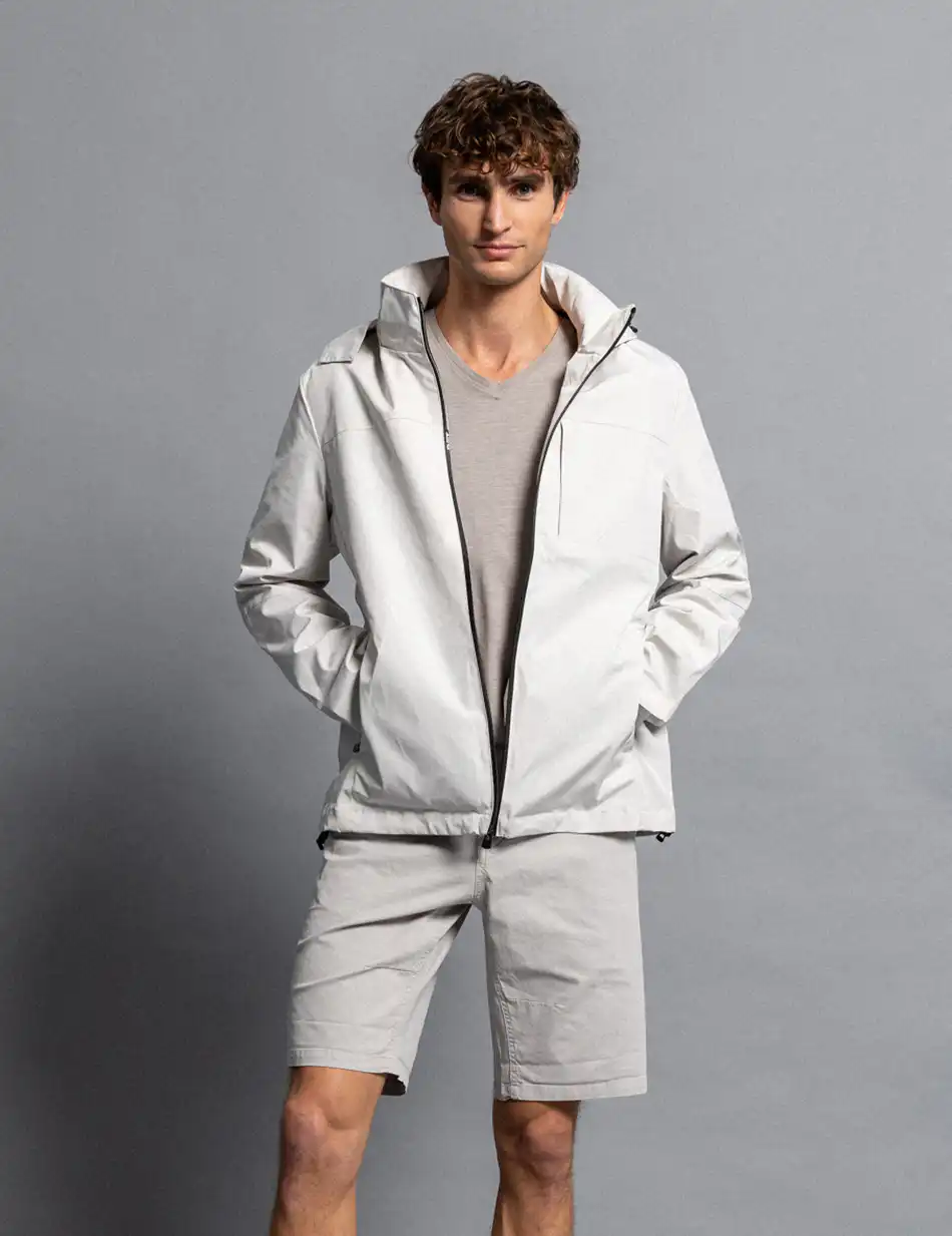 Biston fashion ανδρικό πανωφόρι με κουκούλα 51-201-026 ICE