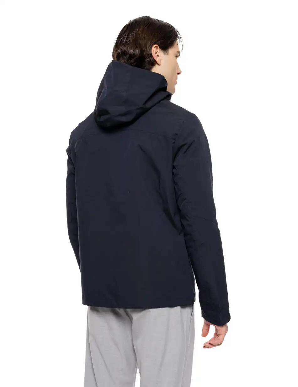 Biston fashion ανδρικό πανωφόρι με κουκούλα 51-201-026 NAVY