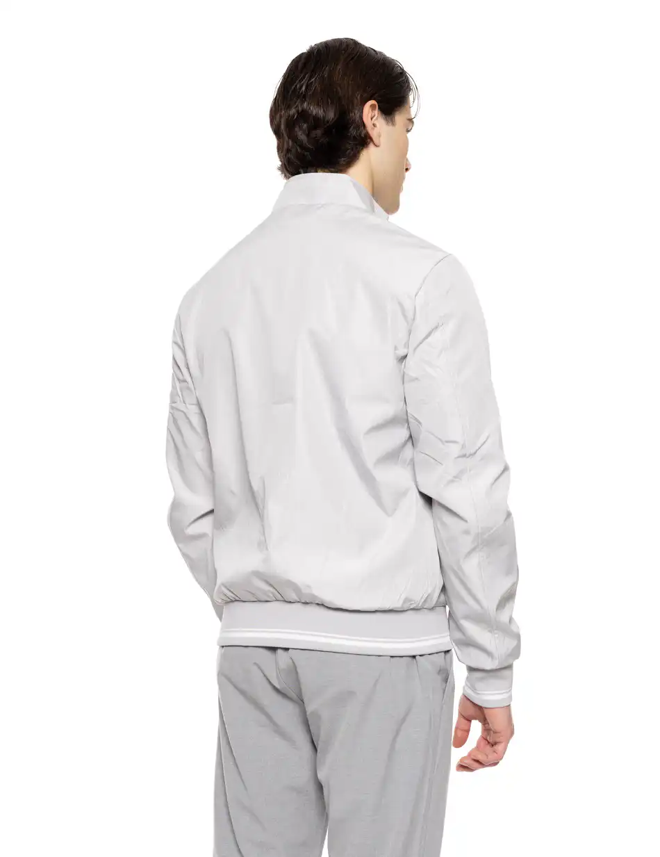 Splendid fashion ανδρικό bomber πανωφόρι με γιακά 51-201-030 LT GREY
