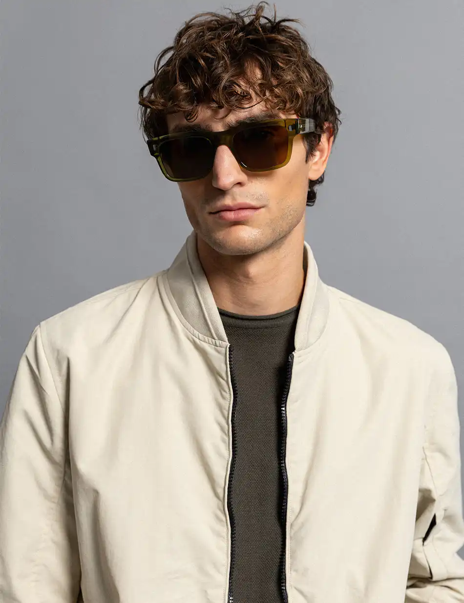 Biston fashion ανδρικό bomber πανωφόρι με γιακά 51-201-038 LT BEIGE