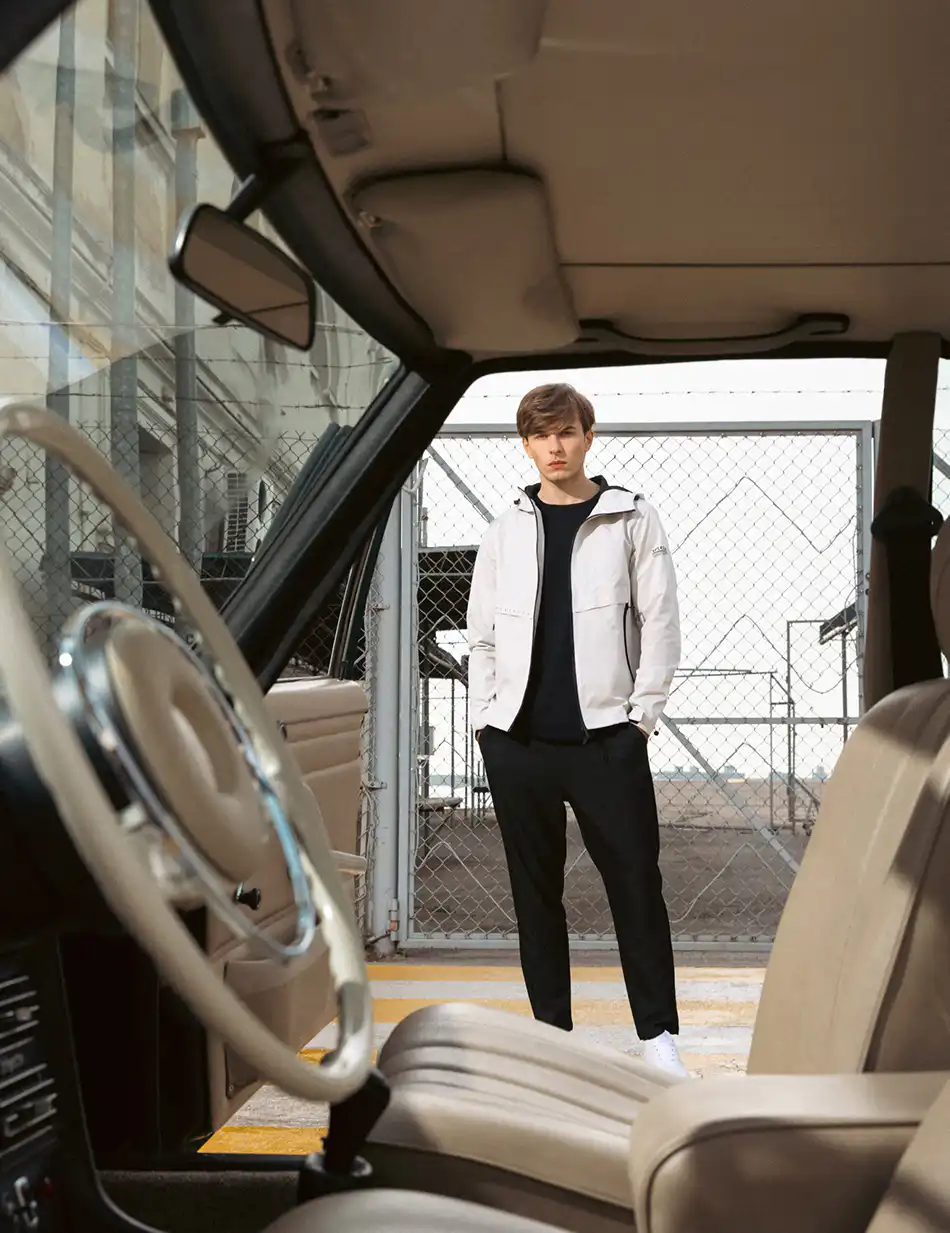 Splendid fashion ανδρικό πανωφόρι με κουκούλα 51-201-044 ICE