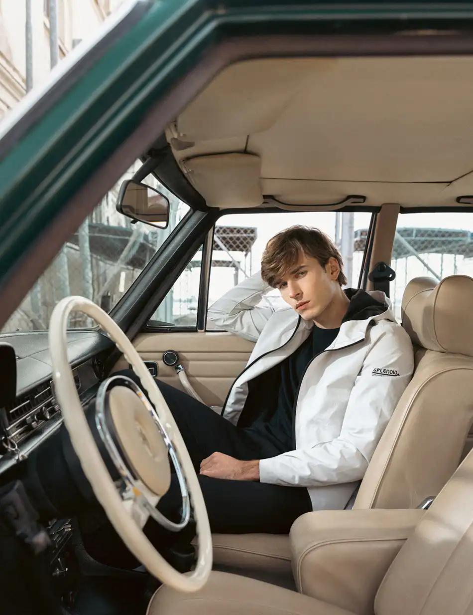 Splendid fashion ανδρικό πανωφόρι με κουκούλα 51-201-044 ICE