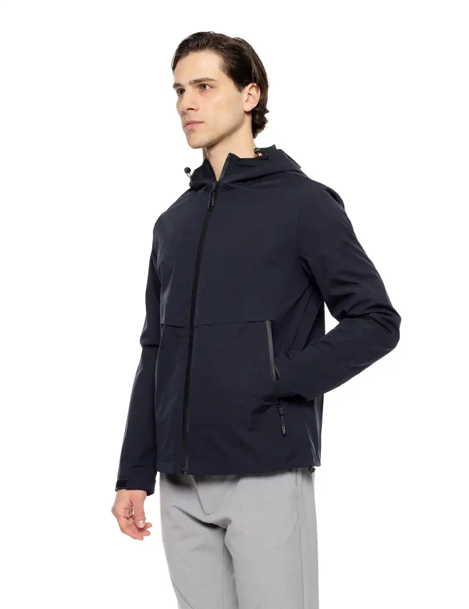 Splendid fashion ανδρικό πανωφόρι με κουκούλα 51-201-044 NAVY